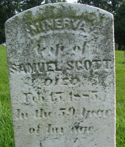 Minerva Scott tombstone